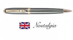 Ручка шариковая "Platignum" Nostalgia S.Bronze в футляре Premium